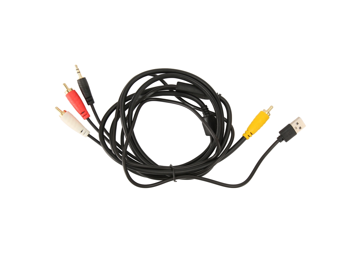 Cable De Fibra Óptica Digital A Audio Analógico Con Conector 2rca De 3,5 Mm Para Tv, Dvd, Decodificador Y Televisión Por Cable.