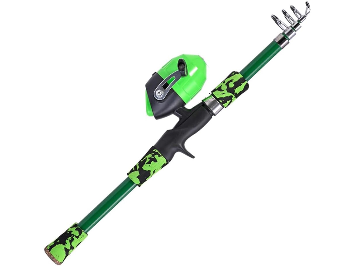 Caña De Pescar, Pescar Para Pesca En El Mar, Tru, Telescópica Niños, Mini Ultraligera, Resistente A Roturas...
