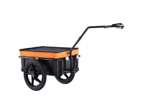 VEVOR-remolque de carga para bicicleta, carrito de almacenamiento para bicicleta, carga de 88 libras, acero al carbono
