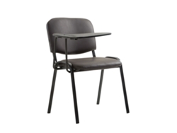 Silla Ken con mesa plegable en símil piel CLP marrón