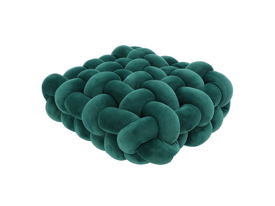2026-almohada Nórdica Cuadrada 12x12x4.7in, Tela Plush Sólida, Decorativa Para Sofá Cama, Verde Oscuro