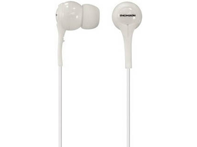 Auriculares con Cable THOMSON EAR3011 (In Ear - Micrófono - Blanco)