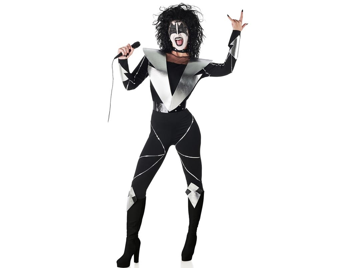 Disfraz de Cantante de Rock maquillada para mujer