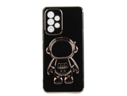 Cubre Teléfono Móvil Tpu Plástico Con Soporte Estéreo Para Samsung A53 5g, Protector Negro