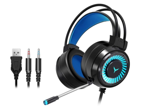 Auriculares para juegos, Auriculares para juegos sobre la oreja, Auriculares con cable, Auriculares para juegos con luz LED G58 Auriculares estéreo...