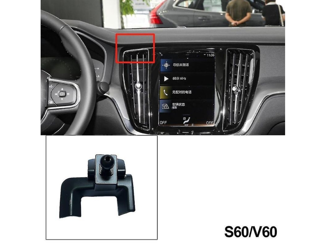 Soporte Para Teléfono Móvil Específico Para Volvo Xc40 Xc60 S90 V90 S60 V60 2018 2019 2020, Material Plástico, Color Negro, China Continental