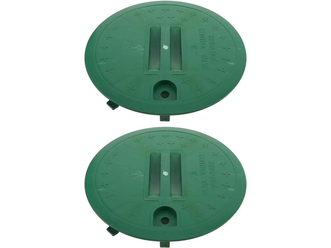 Inoomp Juego De 2 Tapas Redondas De Plástico Para Válvulas De Riego, 25 Cm (10 Pulgadas),s A La Intemperie, Para