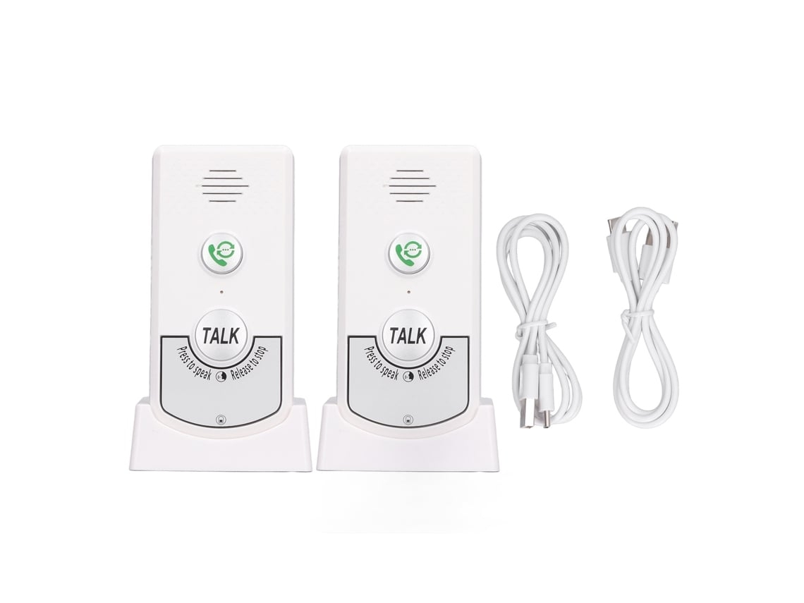 Timbre Inalámbrico Inteligente Con Comunicación De Voz Bidireccional Para Personas Mayores, Cuidadores Y Personas Con Discapacidad. Brilvibera (blanco)_ozo