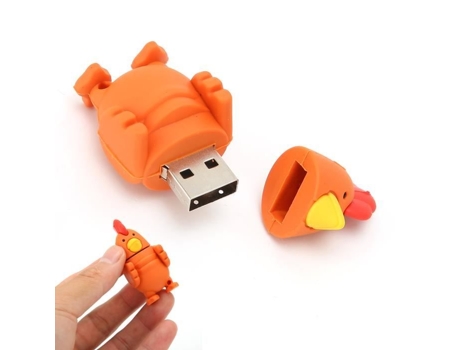 HURRISE Memoria USB Portátil de Dibujos Animados para Puerto USB Qcs Accesorio de TI 64Gb 32Gb
