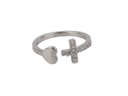 Anillo Abierto Ajustable Con Forma De Corazón De Melocotón, Regalo De Joyería De Moda Para Mujer, Cuproníquel.