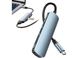 Concentrador Usb-c | Solución De Transferencia De Datos Para Expansión De Computadora 6 En 1