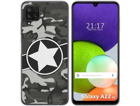 Carcasa Samsung Galaxy A22 4G / M22 TUMUNDOSMARTPHONE Camuflaje 02 Multicolor