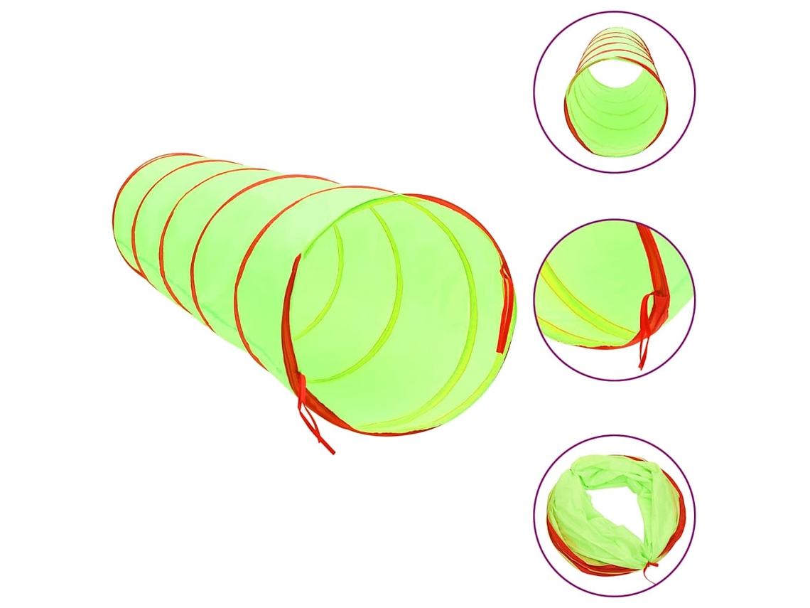 Túnel De Juego VIDAXL Verde Poliéster (45x175 cm)