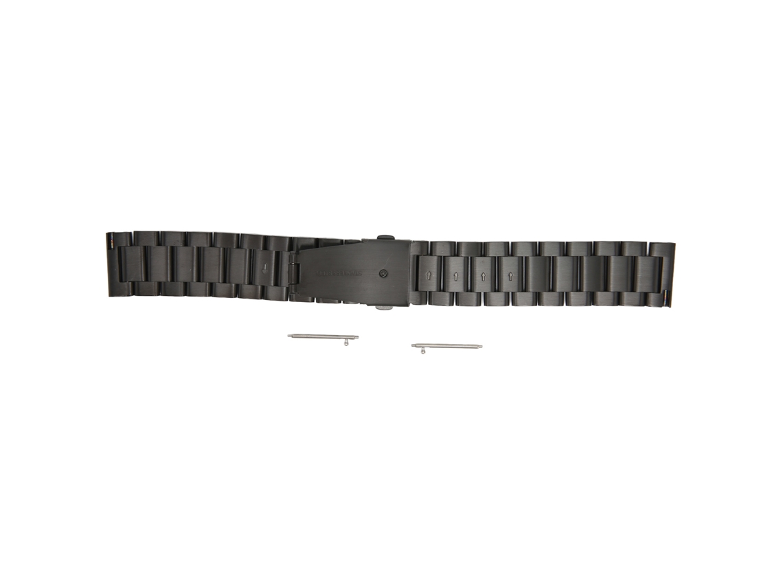 Pulseira De Relógio Inteligente 20mm De Metal Com Doble Fecho Para Amazfit Gts 3 Gts 2 Bip S Bip U Preta