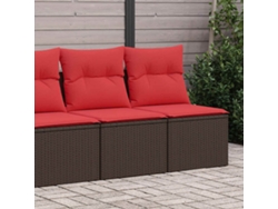 Set Sofás Jardín | Sofá De Exterior Y Cojines 2 Pzas Ratán Sintético Acacia Marrón Wsd768965
