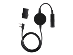 Auriculares Ptt Redondos Impermeables Tci Para Walkie-talkies Kenwood Y Motorola.