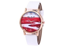 Reloj De Pulsera De Aleación De Moda Zhoulianfa F-447 Con Dial Redondo Y Cuarzo (blanco)