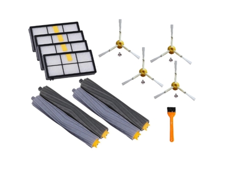 Para Irobot Roomba 800 900 Series 805 860 870 871 880 890 960 980 Piezas de repuesto para limpieza al vacío Filtro de cepillo lateral, 13 piezas