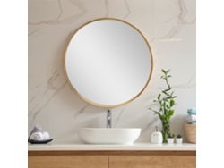 Espejo de Pared [EN.CASA] (Alumínio - 50 cm - Dorado)