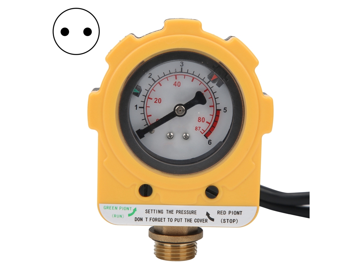 Controlador automático de presión para bomba de agua E06-1500, 1500 W, 30 A, enchufe europeo, AC220 V, ajustable, accesorio para bomba.