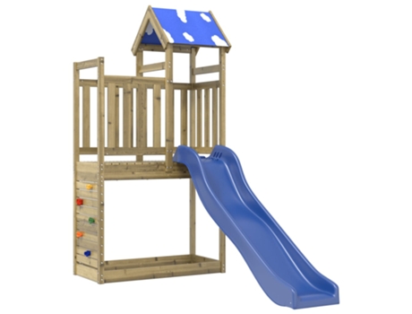Parque Infantil De Exterior VIDAXL Marrón Madera