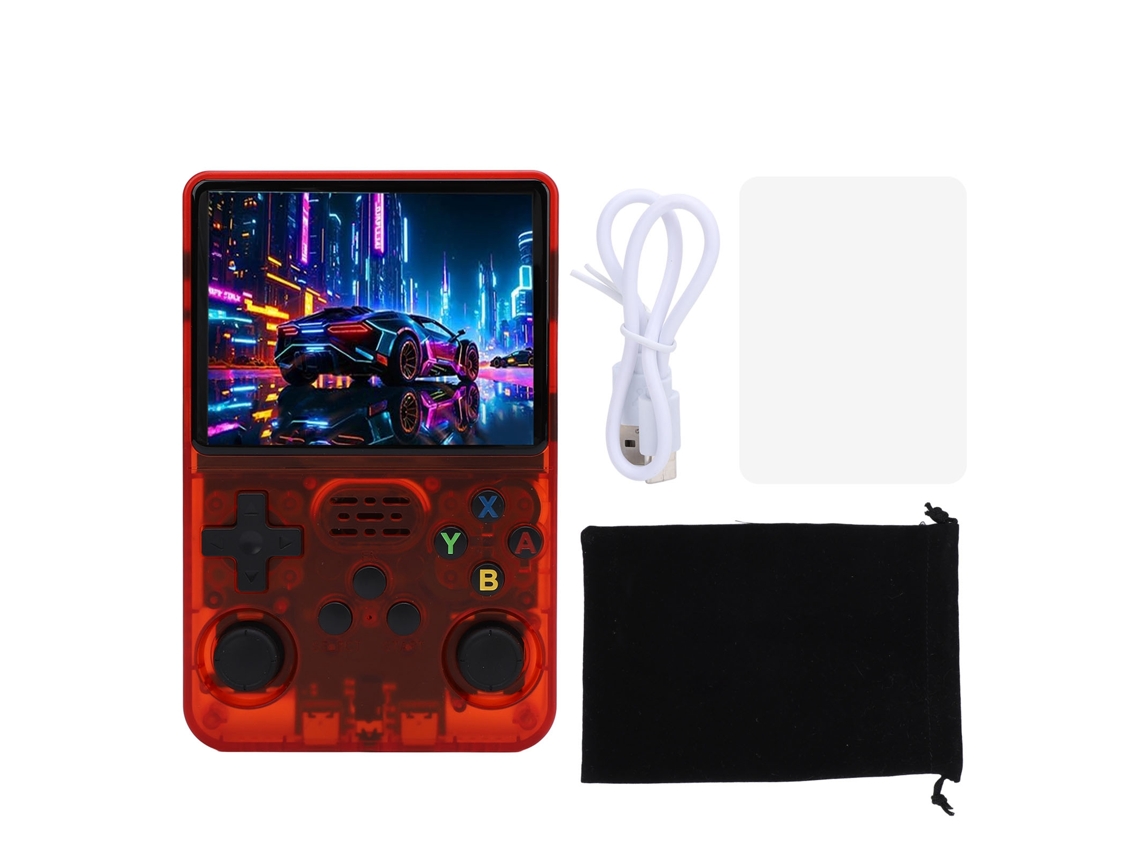 Consola De Juegos Portátil Retro Con Joysticks 3d, Pantalla De 3,5" (640x480) Y Batería De 3500 Mah (rk3326).