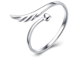 Anillo Ajustable De Plata S925 Con Hoja De Olivo Y Circonia Para Mujeres Regalo Joyería