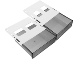 Juego De 2 Organizadores Para Debajo Del Escritorio, Organizador Compacto Para Escritorio Y Mesa, Fácil De Instalar.