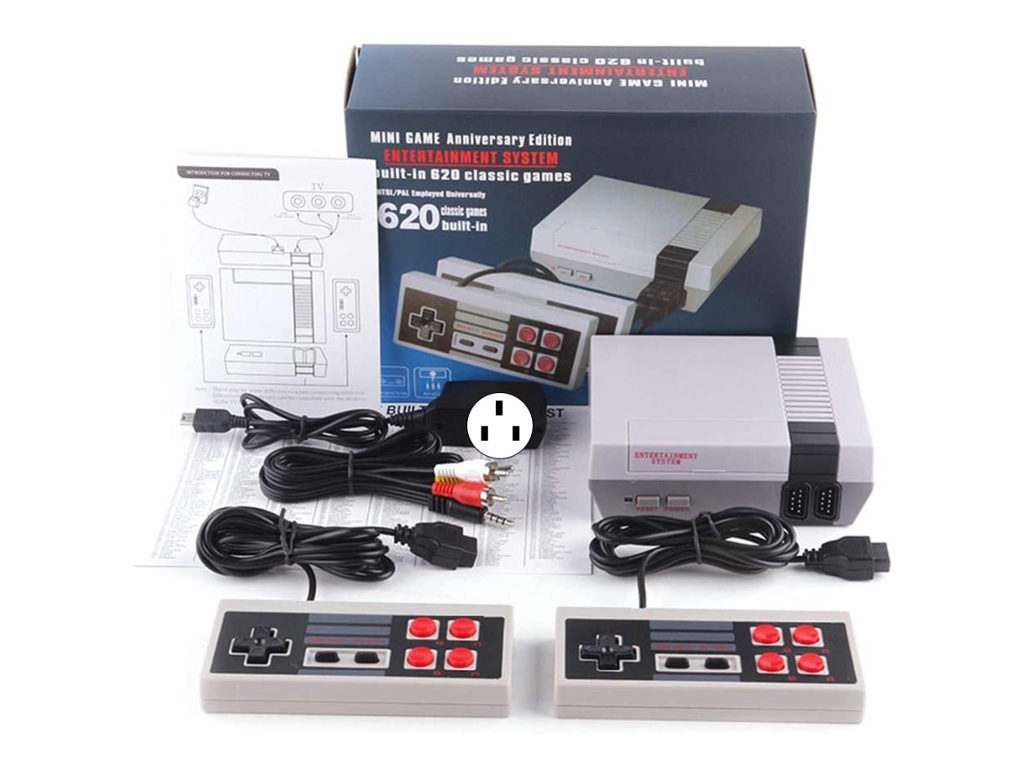 Mali console de Jogos Clássico Retro com Saída Av e Centenas de Jogos Integrados