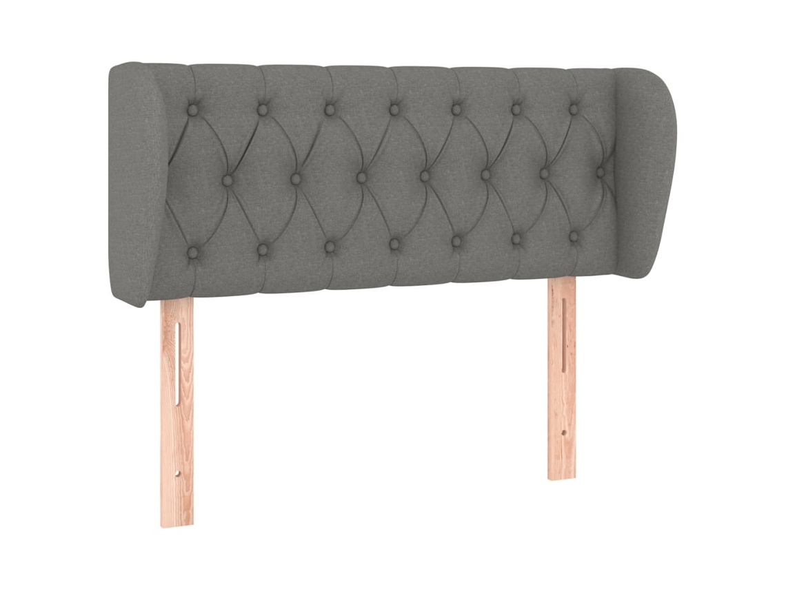 Maison Exclusive - Cabecero De Tela Gris Oscuro 93x23x78/88 Cm