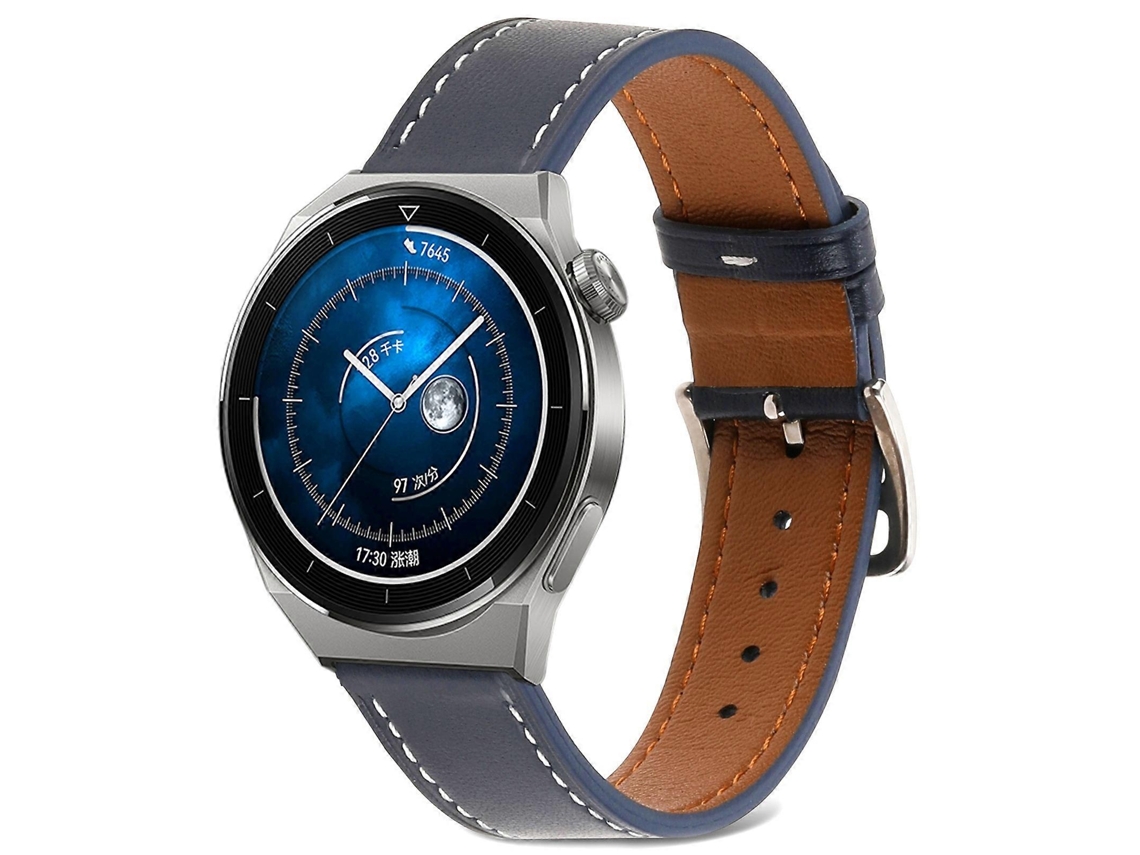 Correa de cuero trenzado liso de 20 mm para Samsung Galaxy Watch4