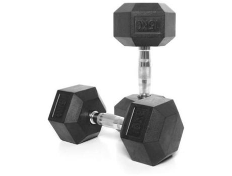 Mancuernas hexagonales de 15 kg BEHUMAX