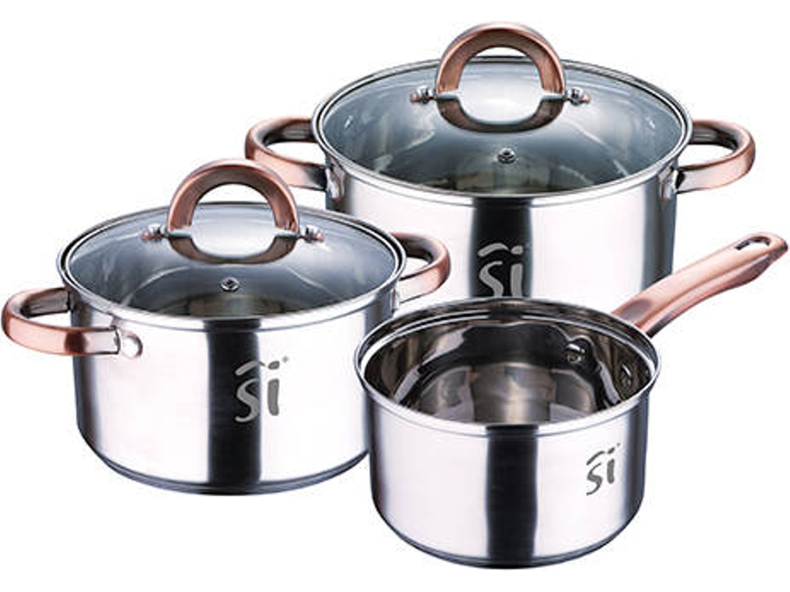 Batería de Cocina SAN IGNACIO Onil (Aço Inoxidável - 5 Piezas)