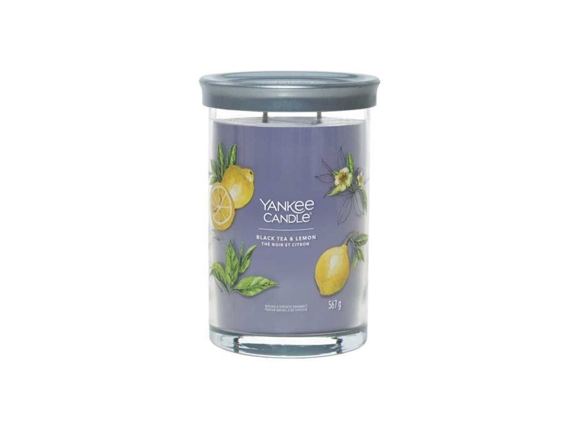 Vela aromática - Yankee Candle - Vaso grande - Té negro y limón - Cera de soja