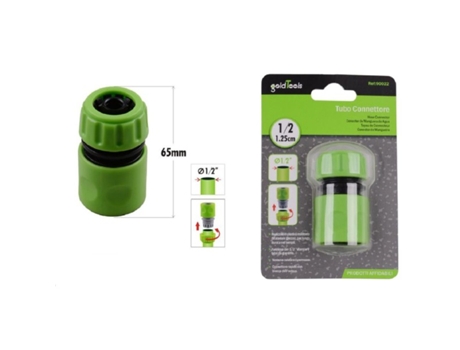 Conector Rápido Con Aquastop para Manguera de 1/2″ 1 25Cm 65Mm 90022 KAELA