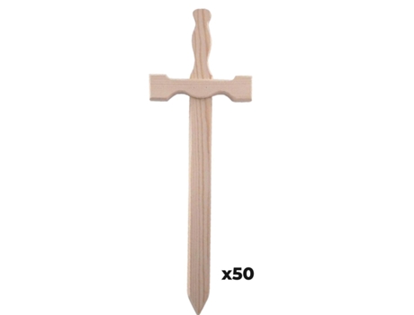 50 espadas de madera 39 x 13 cm GRAINE CRÉATIVE