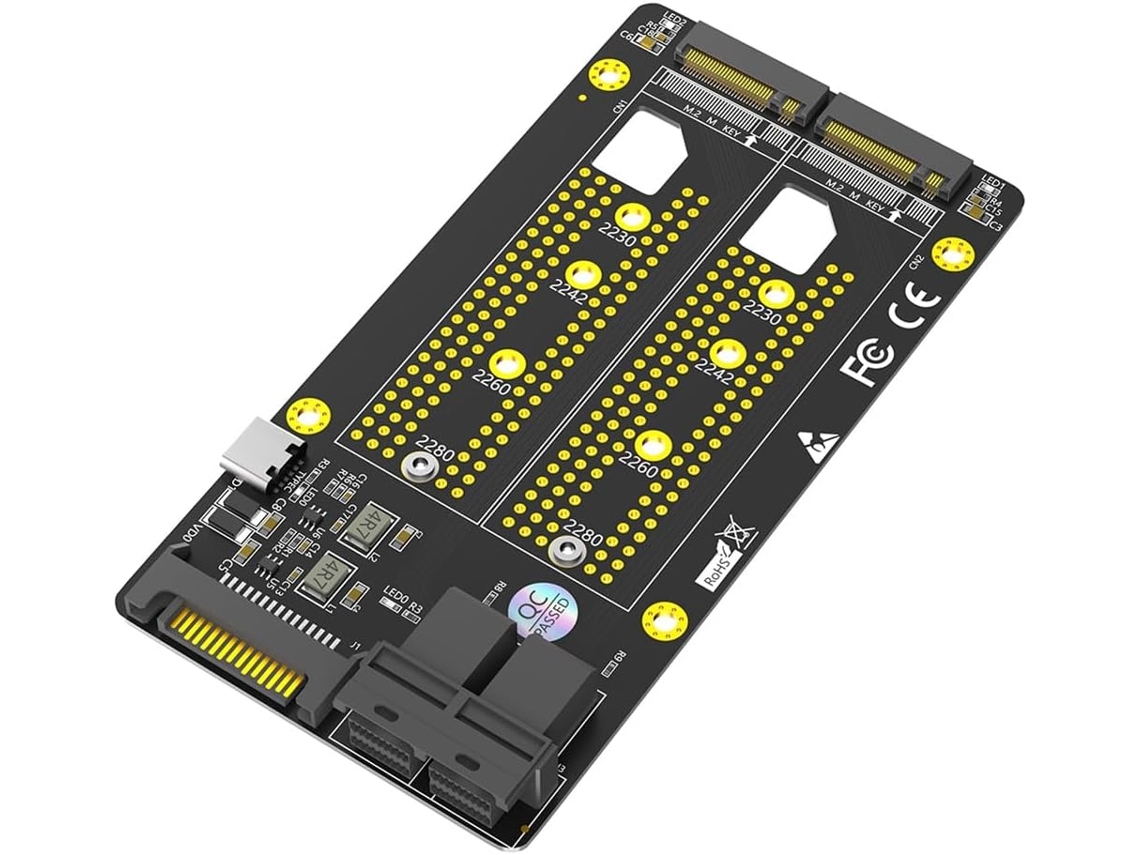 Adaptador Dual Ssd M.2 Nvme A Sff-8643 De Nueva Versión