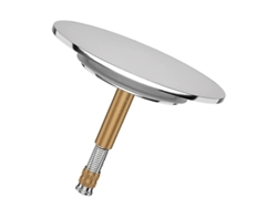 Tapón De Baño Universal De Acero Inoxidable Con Doble Sellado Para Grifos Estándar Resistente A La Corrosión Silvercopper