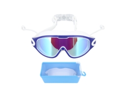 Gafas de natación azules de visión amplia antivaho