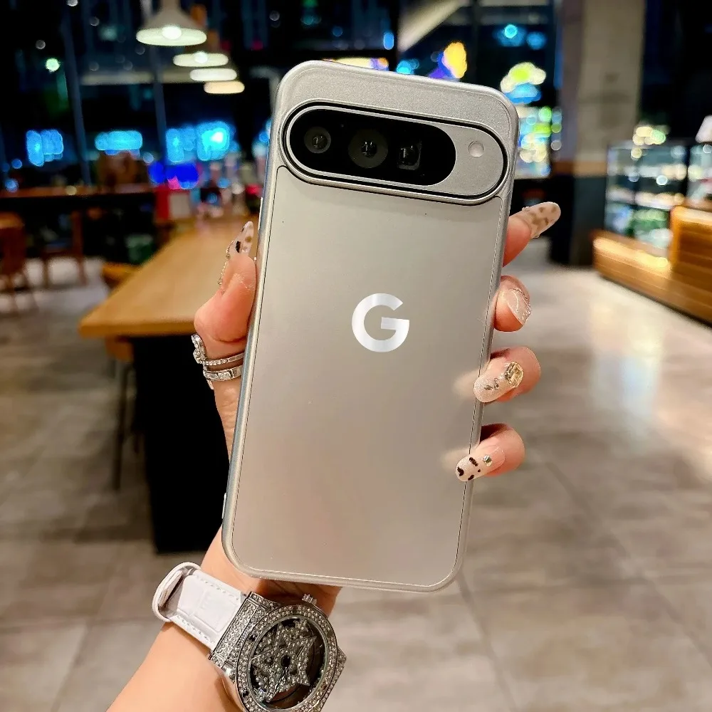 (plata, Google Pixel 7 Pro) Funda De Lujo Mate Para Teléfono, Cómoda Al Tacto, Cubierta Trasera De Policarbonato A Prueba De Golpes.