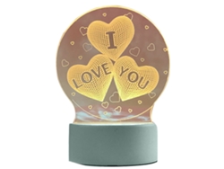 Luz Noturna 3D Con Batería Usb - Luz Amarela Quente De Dupla Finalidade - Iloveu JEIIBRZUI