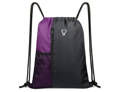 Mochila con cordón, bolsa deportiva para gimnasio para mujeres, hombres y niños, tamaño grande con cremallera y bolsillos de malla para botella de ...