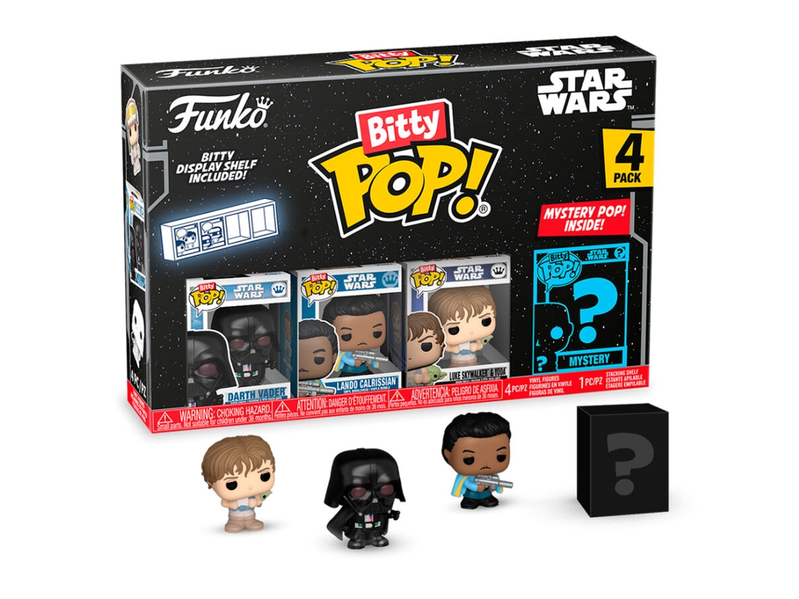 Blister 4 Figuras Bitty Pop Star Wars Darth Vader B.active