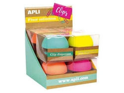 Porta Clips Apli Soft Flúor Sortido 1Un