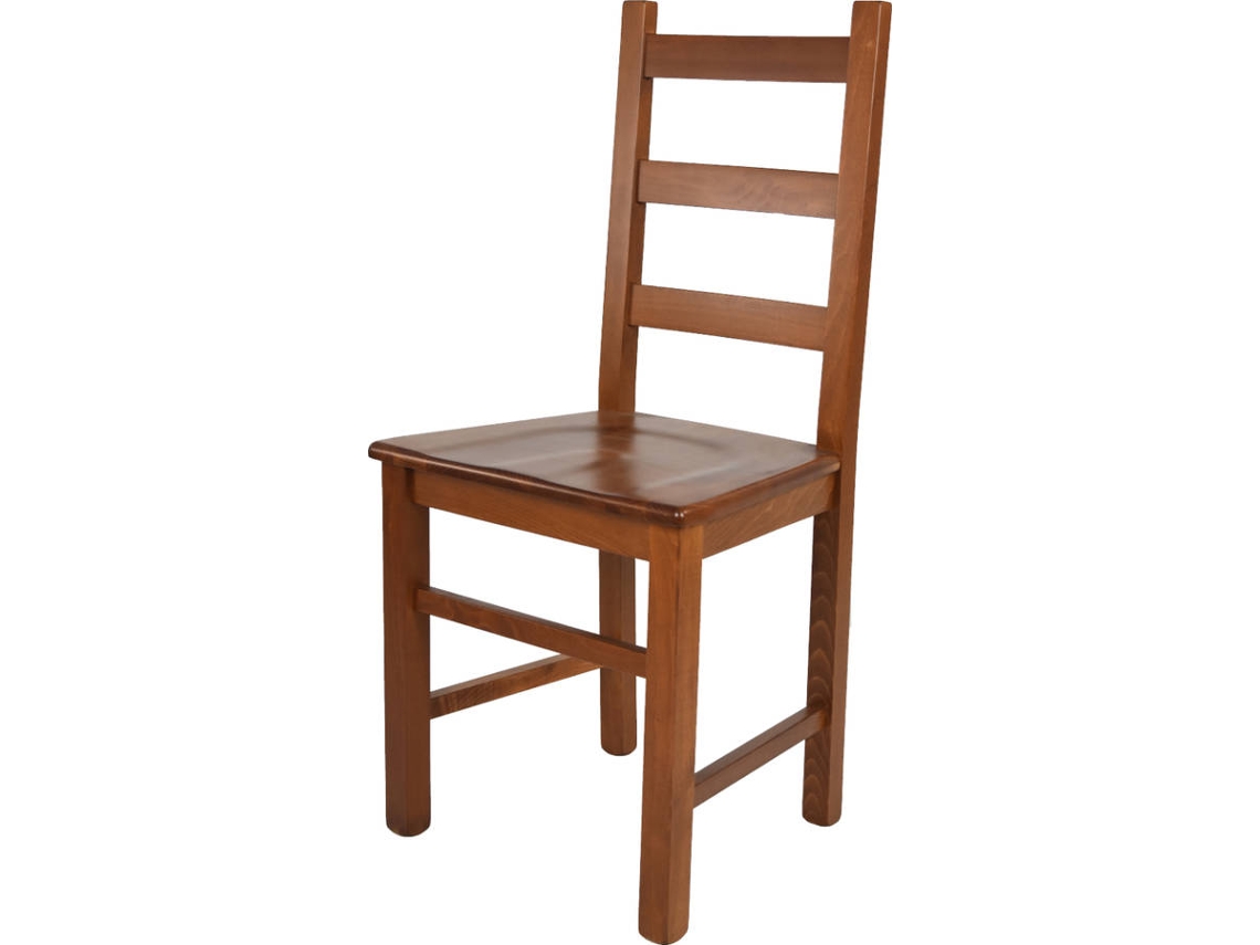 Cadeira T M C S Rustica (Castanho Noz Claro - 97x45x42 cm - Madeira)