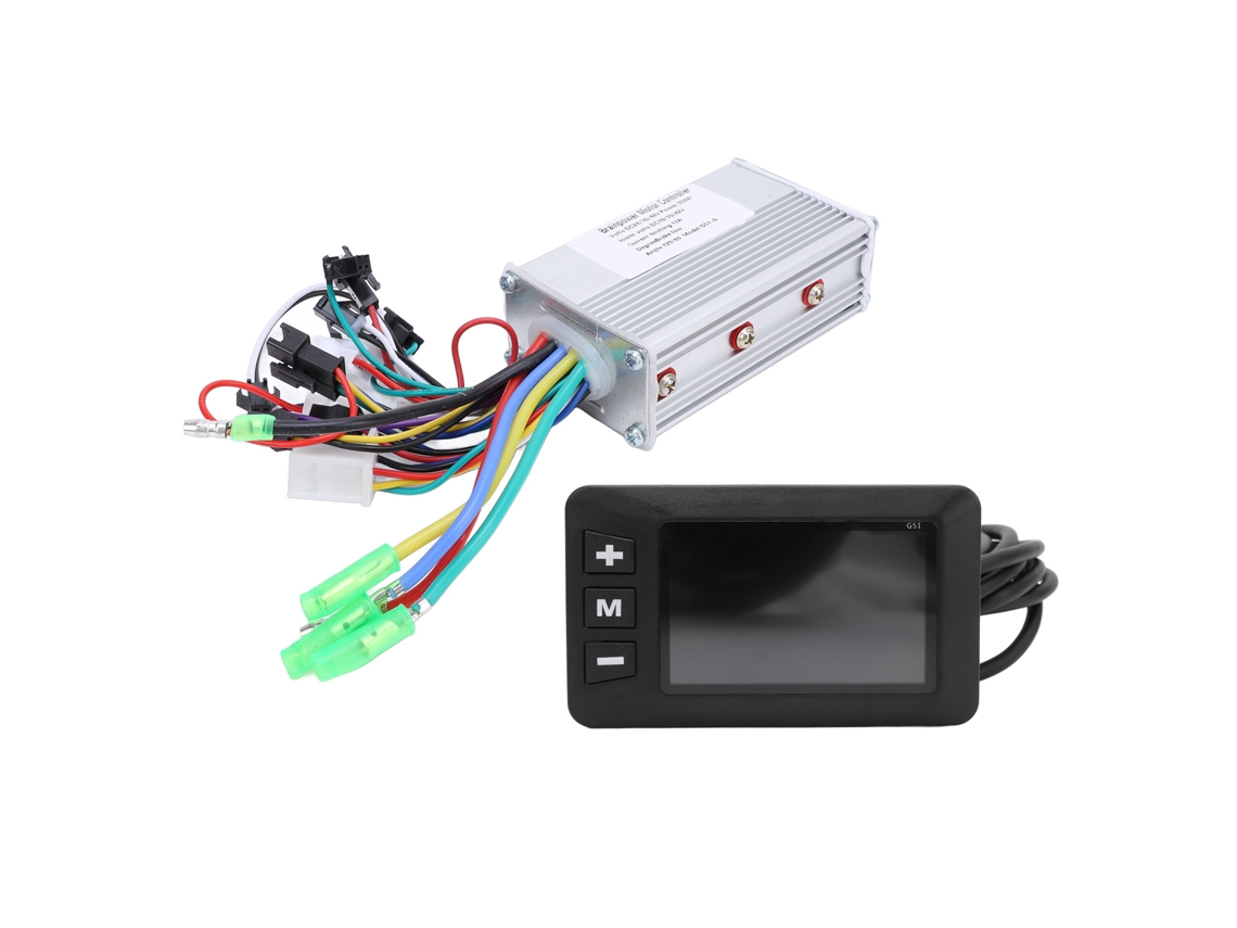 Rebe-controlador De Velocidade Para Motor De Bicicleta Eléctrica 24v 36v 48v 350w Com Tela Lcd Kit Para Patinete Eléctrico