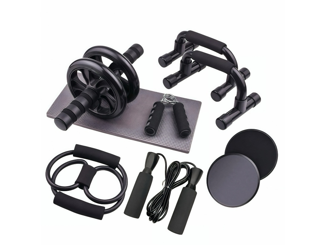 Juego De 9 Piezas De Rueda Abdominal, Conjunto Combinado Para Entrenamiento En Casa  DIGITALLAB