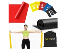 Bandas de resistencia para ejercicio – Paquete de 5 unidades. Resistencia que va de 1 a 15 kg.