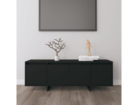 Mueble para la televisión VIDAXL Negro Madera contrachapada (120x30x40,5 cm)