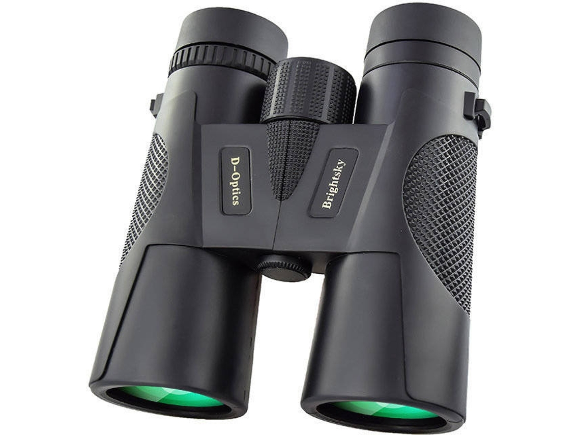 Prismáticos ENZONS Compacto 12X42 Hd Adultos potentes con lente Bak4 Prism Fmc Visión nocturna Antiniebla Impermeable P-Negro